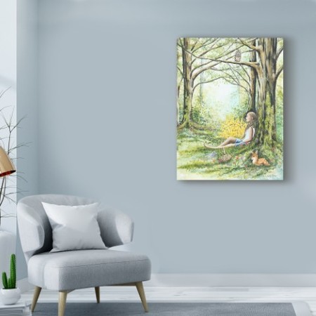 Trademark Fine Art Michelle Faber 'Forest Meditation' Canvas Art, 14x19 ALI43542-C1419GG